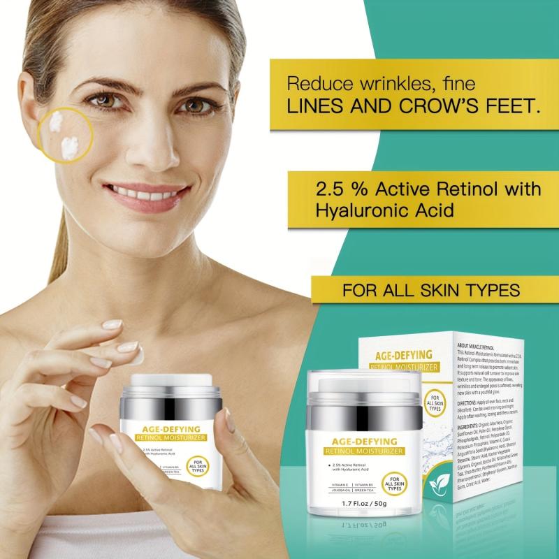 Retinol Cream for Face with Hyaluronic Acid Moisturizer Cream for Face and Neck