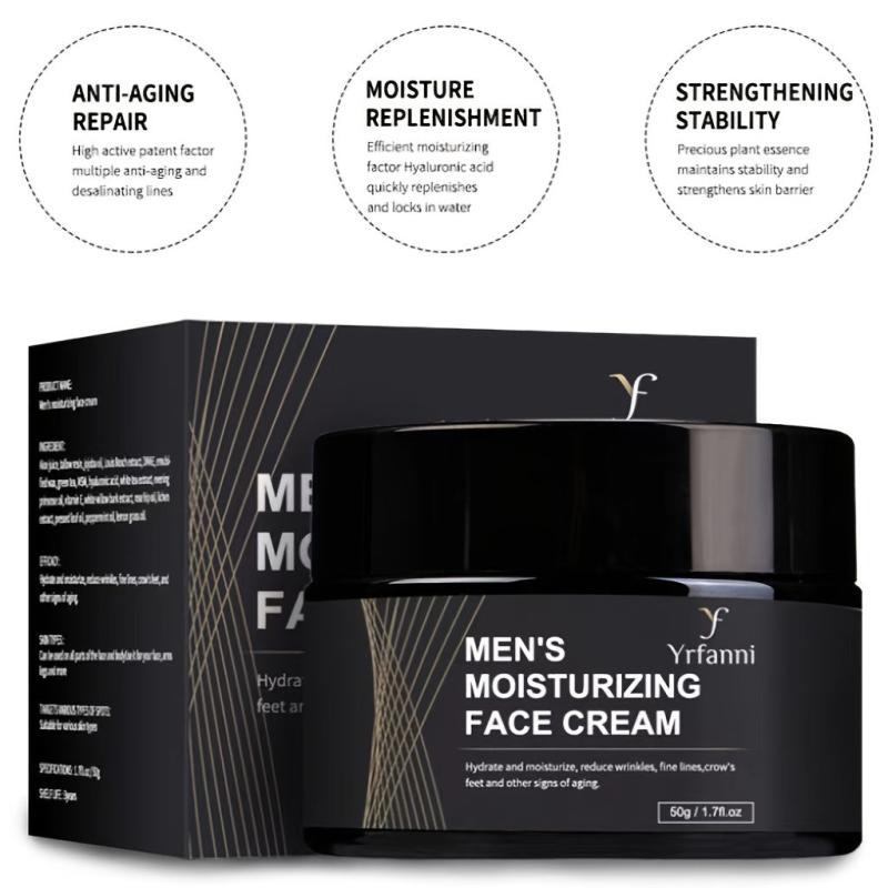 Men's Moisturizing Cream Soothes Dry Skin Tightens Pores Smooth Wrinkles