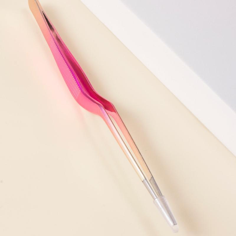 Hypoallergenic Ear Clip Eyebrow Tweezers for Eyelash Extension