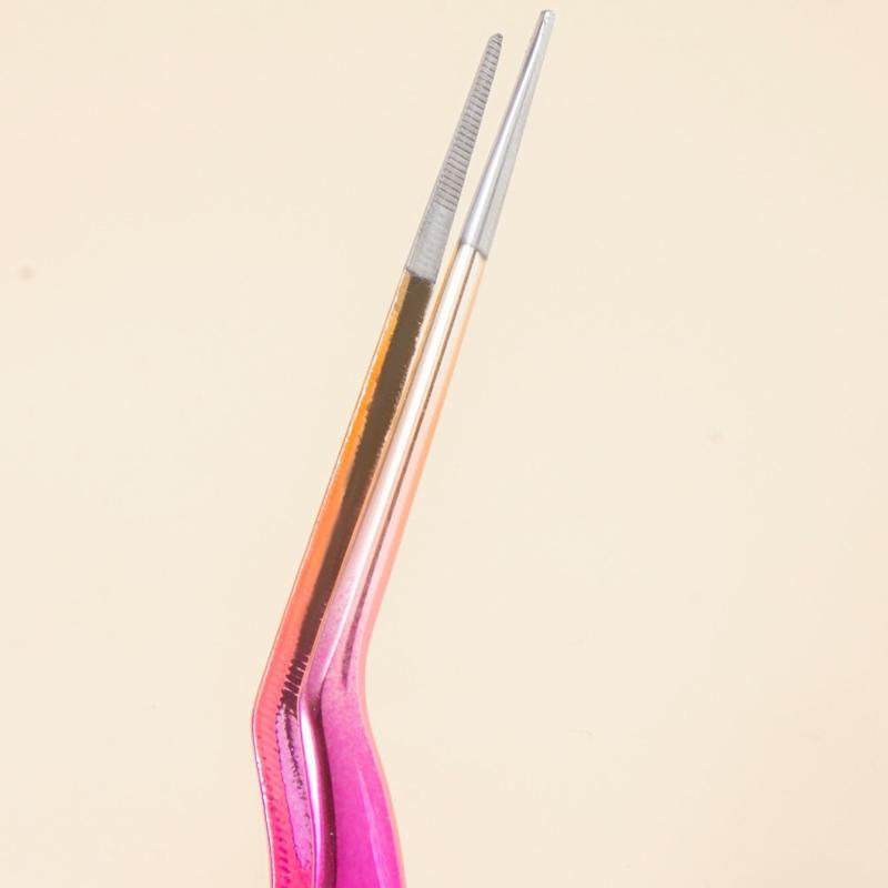 Hypoallergenic Ear Clip Eyebrow Tweezers for Eyelash Extension