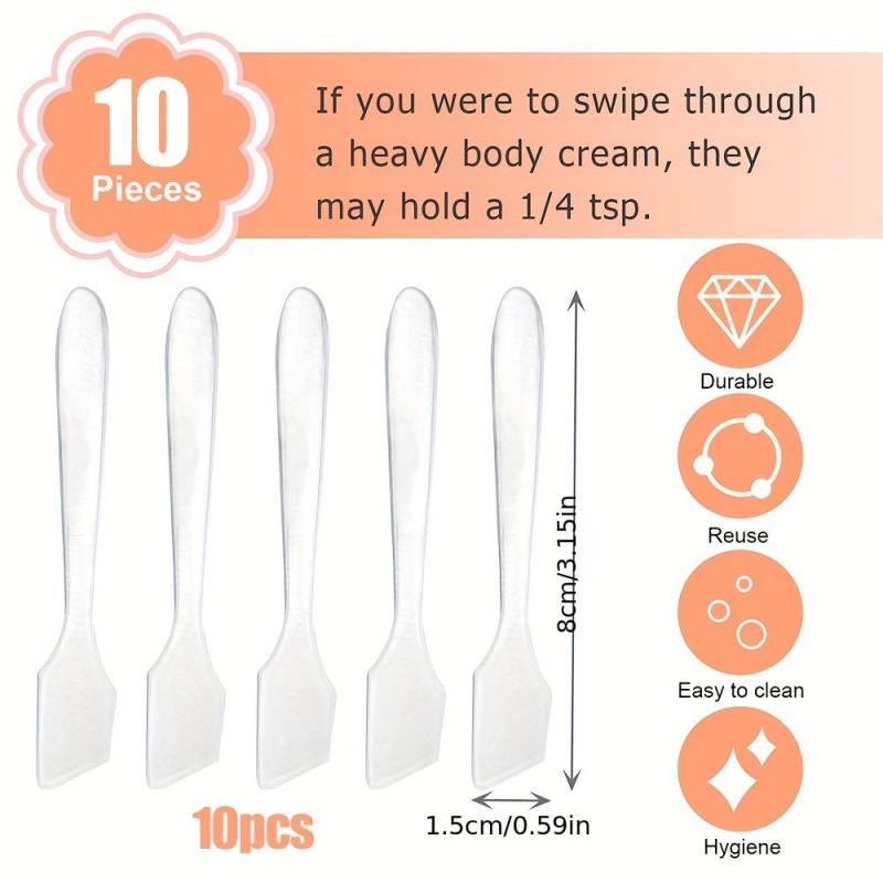 10Pcs Set Facial Mask Sticks Cosmetic Spatulas Plastic Face Mask