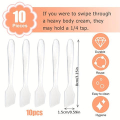 10Pcs Set Facial Mask Sticks Cosmetic Spatulas Plastic Face Mask