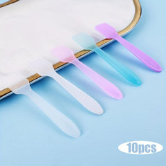 10Pcs Set Facial Mask Sticks Cosmetic Spatulas Plastic Face Mask