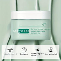 Salicylic Acid Mud Mask 100g Gentle Exfoliation for Silky Radiant Skin