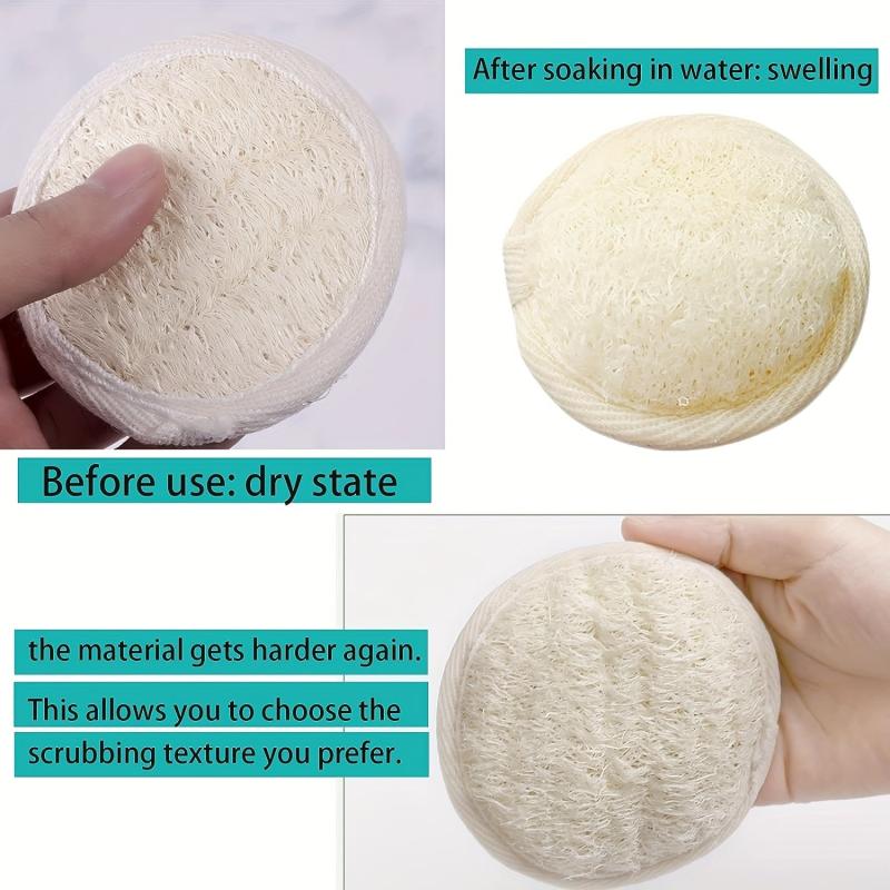 Natural Loofah Pad Facial Exfoliating Scrubber