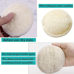 Natural Loofah Pad Facial Exfoliating Scrubber