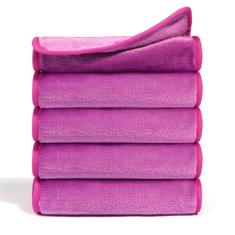 10pcs Makeup Remover Cloth Reusable Microfiber Face Towel Cleaning Wash Cloth
