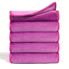 10pcs Makeup Remover Cloth Reusable Microfiber Face Towel Cleaning Wash Cloth