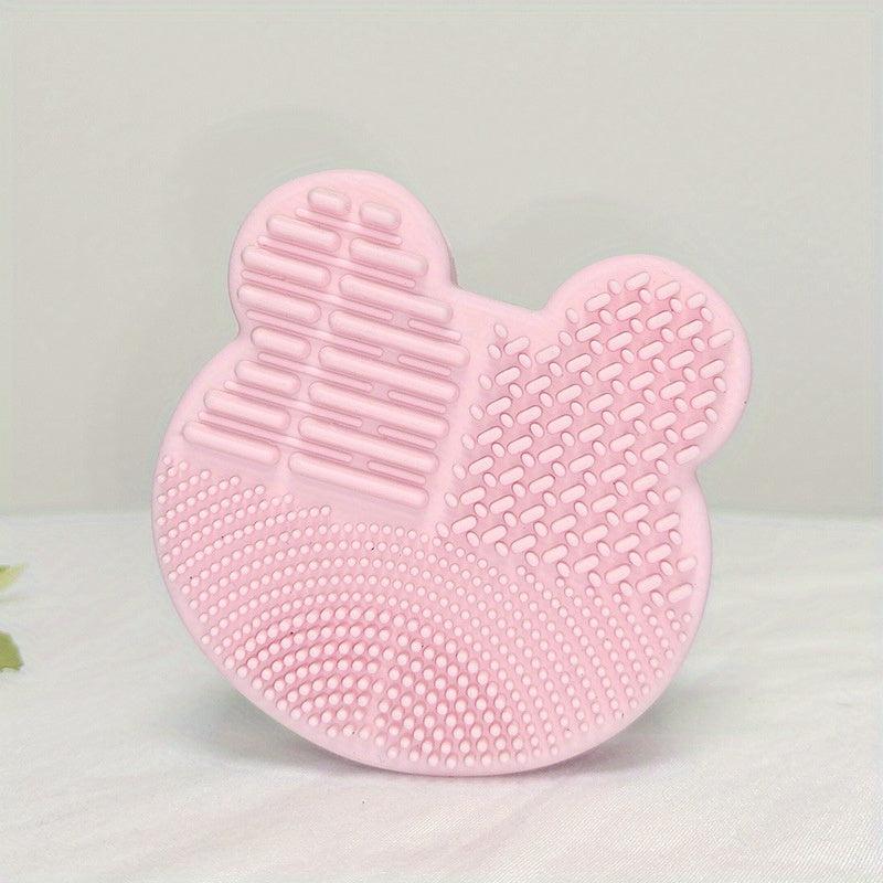 Silicone Makeup Brush Cleaner Pad with Sponge