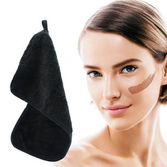 2 Pcs Makeup Remover Flannel Towel Reusable Microfiber Facial Cleansing Cloths