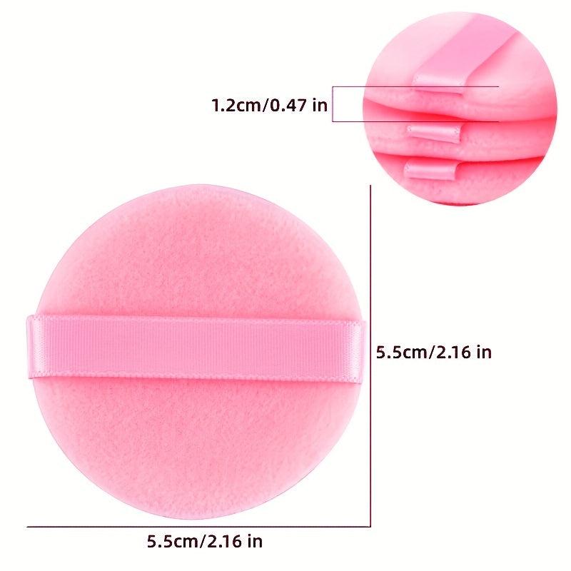 10 Pcs Round Shape Facial Powder Puff Soft Cosmetic Makeup Sponge