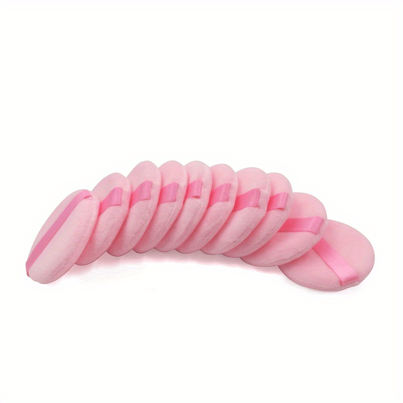 10 Pcs Round Shape Facial Powder Puff Soft Cosmetic Makeup Sponge