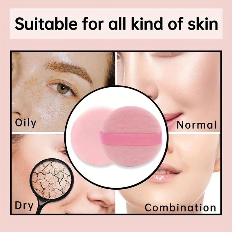 10 Pcs Round Shape Facial Powder Puff Soft Cosmetic Makeup Sponge