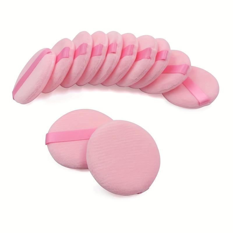 10 Pcs Round Shape Facial Powder Puff Soft Cosmetic Makeup Sponge