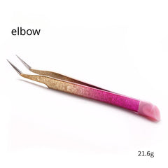 Precision Tweezers for Eyelash Extension Nail Sticker Rhinestones Gems