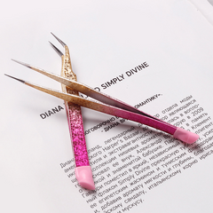 Precision Tweezers for Eyelash Extension Nail Sticker Rhinestones Gems