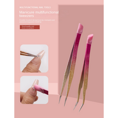 Precision Tweezers for Eyelash Extension Nail Sticker Rhinestones Gems