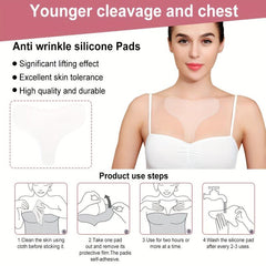 Chest Wrinkle Patch Silicone Pad Reusable Wrinkle Patches Smooth Skin For Women