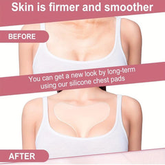 Chest Wrinkle Patch Silicone Pad Reusable Wrinkle Patches Smooth Skin For Women