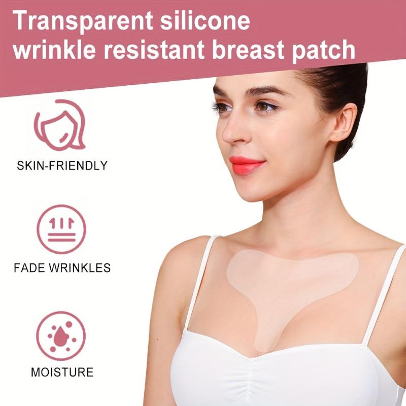 Chest Wrinkle Patch Silicone Pad Reusable Wrinkle Patches Smooth Skin For Women