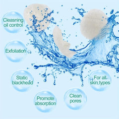 Natural Loofah Sponge Exfoliating Face Pads - Pack of 40