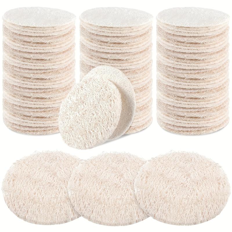Natural Loofah Sponge Exfoliating Face Pads - Pack of 40