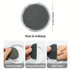 Reusable Makeup Removal Pads Soft Gray Charcoal Bamboo Makeup Remover Pads