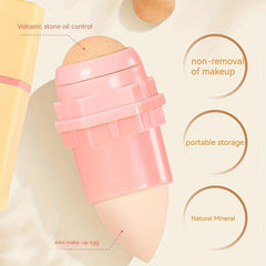 2 in 1 Volcanic Stone Absorption Ball Portable Two Head Cleanser