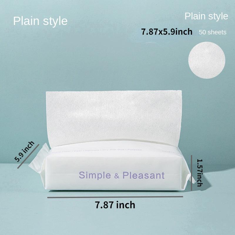 50 Sheets Disposable Face Towel Cotton Soft Towel Beauty Makeup Removable Towel