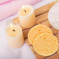 20pcs Compressed Facial Sponges Natural Cellulose for Cleansing Exfoliating