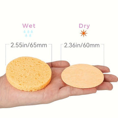 20pcs Compressed Facial Sponges Natural Cellulose for Cleansing Exfoliating