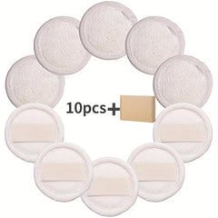 10 Pcs Exfoliating Loofah Face Brush Cleanser And Massager