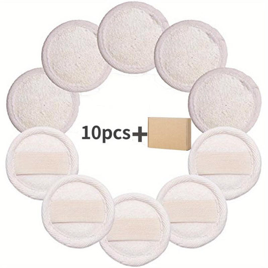 10 Pcs Exfoliating Loofah Face Brush Cleanser And Massager