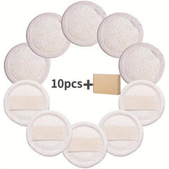 10 Pcs Exfoliating Loofah Face Brush Cleanser And Massager