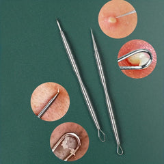 4PCS Stainless Steel Blackhead Remover Tool Acne Needle Set