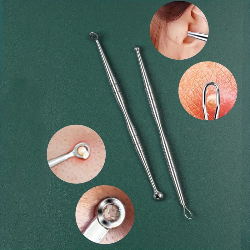 4PCS Stainless Steel Blackhead Remover Tool Acne Needle Set