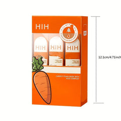 Carrot Foaming Face Mask Hydrates Soothes Unclogs Pores Tightens Invigorates