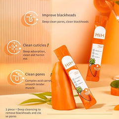 Carrot Foaming Face Mask Hydrates Soothes Unclogs Pores Tightens Invigorates
