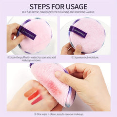 3 Pcs Makeup Remover Puff Beauty Care Tool