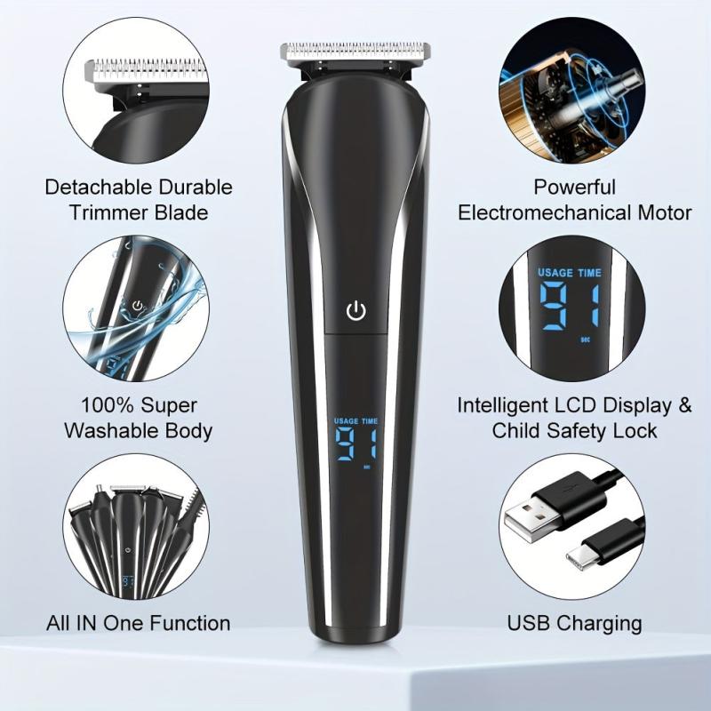 Digital Salon Hair Clipper for Precise Home Cuts