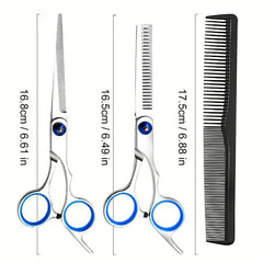 Professional Hair Cutting Shears Set Stainless Steel Hair Cutting Scissors Thinn
