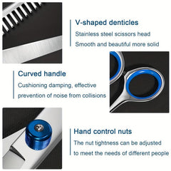 Professional Hair Cutting Shears Set Stainless Steel Hair Cutting Scissors Thinn
