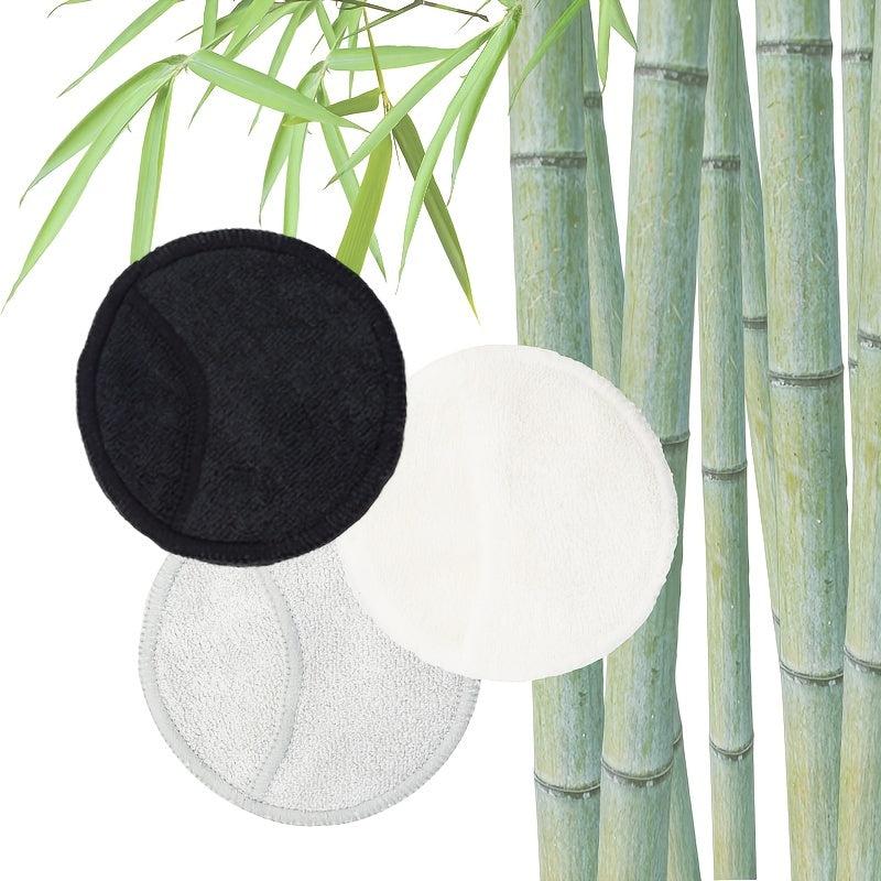 12 Pack Bamboo Makeup Remover Pads with Laundry Bag