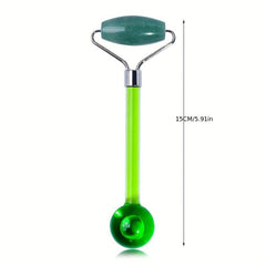 Portable Double Headed Jade Facial Roller Massager
