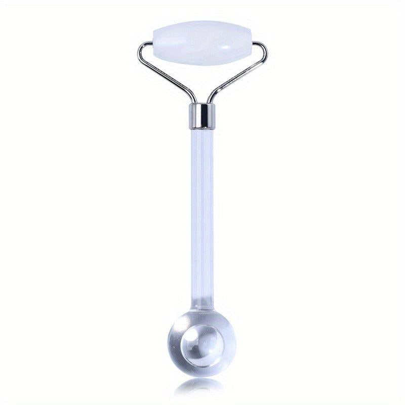 Portable Double Headed Jade Facial Roller Massager