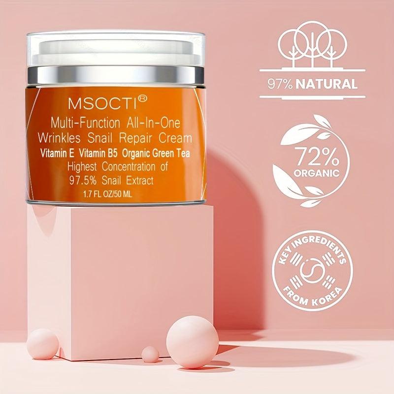 50ml Snail Essence Cream Moisturizing Formula Vitamin E & B5