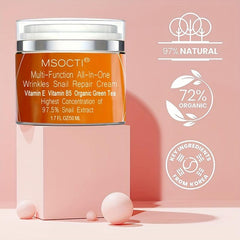 50ml Snail Essence Cream Moisturizing Formula Vitamin E & B5