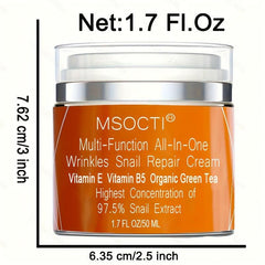 50ml Snail Essence Cream Moisturizing Formula Vitamin E & B5