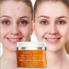 50ml Snail Essence Cream Moisturizing Formula Vitamin E & B5