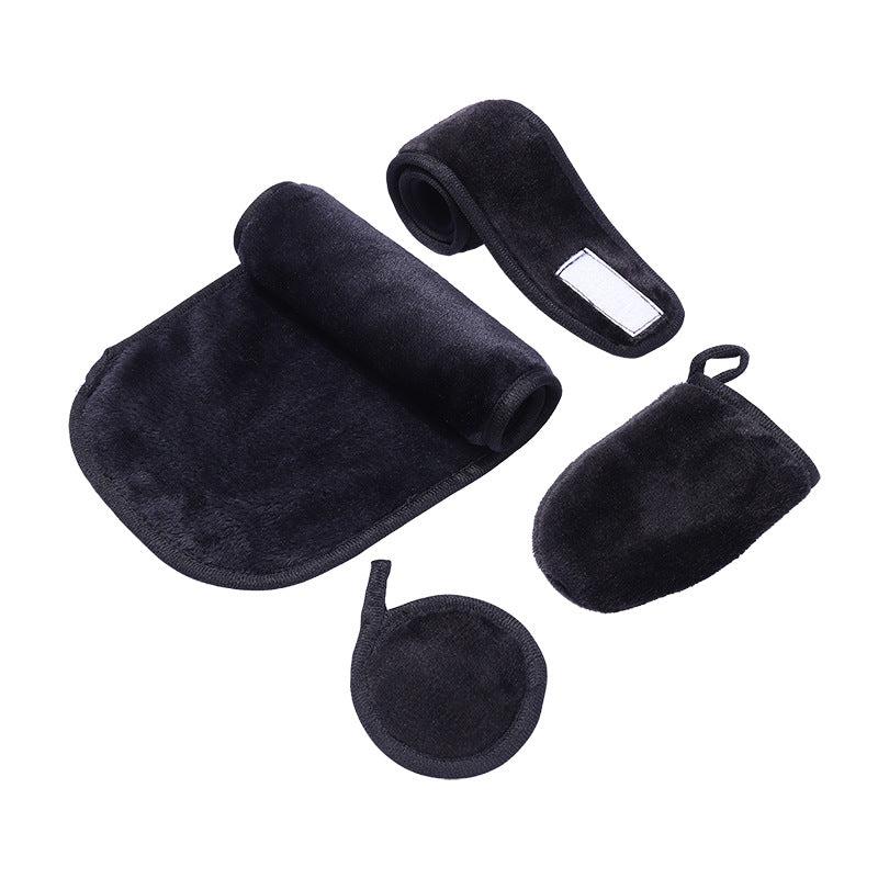 4 Pcs Reusable Microfiber Makeup Remover Towels, Remove Mascara & More